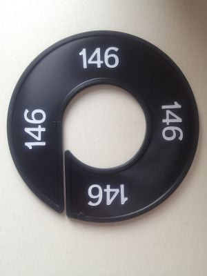 Klika -  Maatring zwart/wit 146