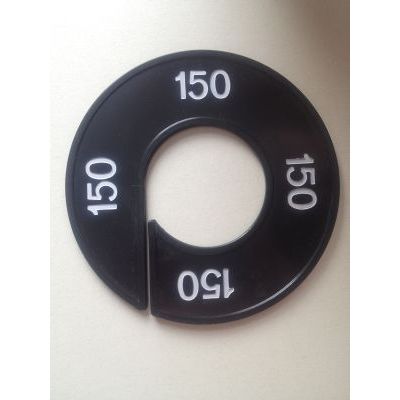 Klika -  Maatring 9cm zwart/wit 150