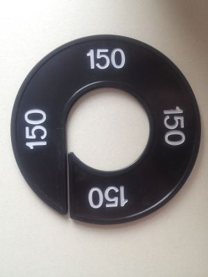 Klika -  Maatring zwart/wit 150