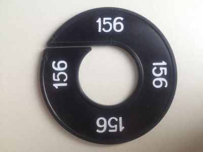 Klika -  Maatring 9cm zwart/wit 156