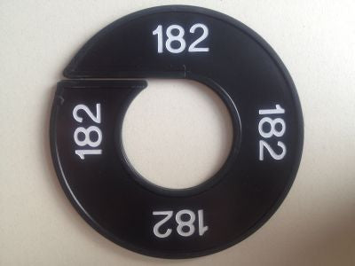 Klika -  Maatring 9cm zwart/wit 182