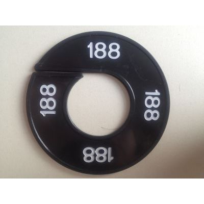 Klika -  Maatring 9cm zwart/wit 188