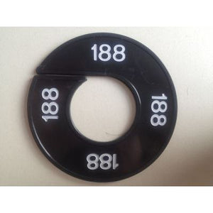 Klika -  Maatring 9cm zwart/wit 188