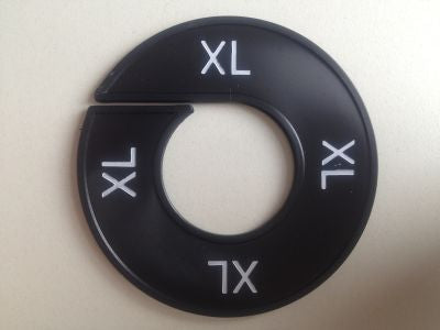 Klika - Größenring schwarz/weiß XL