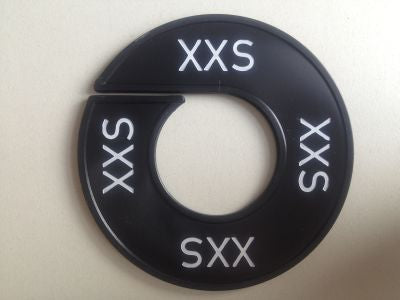 Klika -  Maatring 9cm zwart/wit XXS