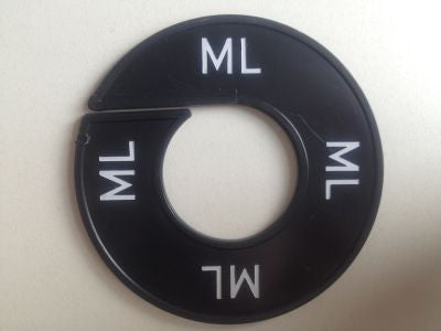 Klika - Taille bague noir/blanc ML