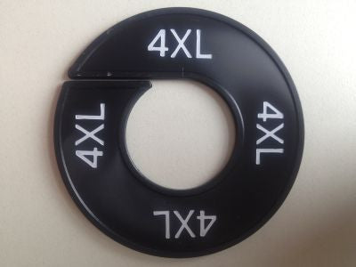 Klika -  Maatring 9cm zwart/wit 4XL