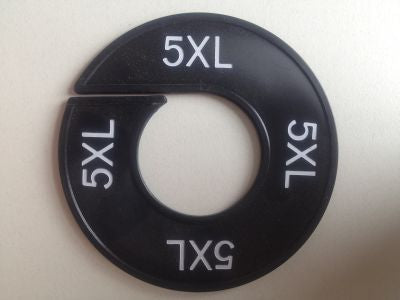 Klika -  Maatring 9cm zwart/wit 5XL