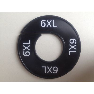 Klika -  Maatring 9cm zwart/wit 6XL