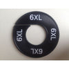 Klika -  Maatring 9cm zwart/wit 6XL