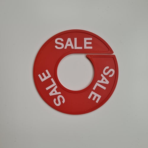 Klika -  Maatring 9 cm rood/wit SALE
