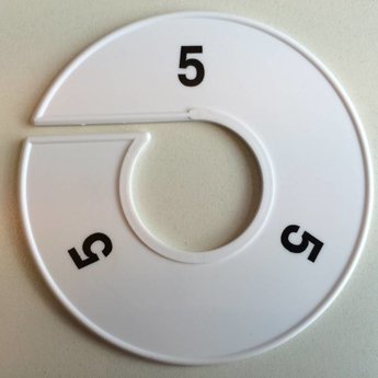 Klika -  Maatring 11cm wit/zwart 5