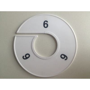 Klika -  Maatring 11cm wit/zwart 6