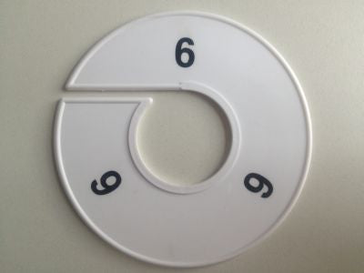 Klika -  Maatring 11cm wit/zwart 6