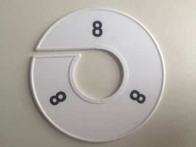 Klika - Ringgröße 11 cm weiß/schwarz 8