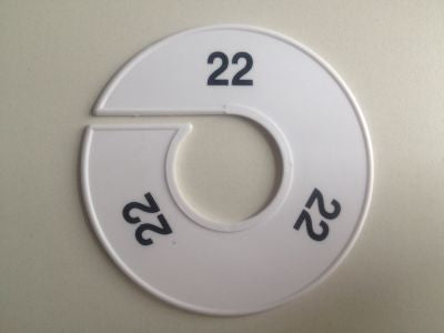 Klika - Größe Ring 11 cm weiß/schwarz 22