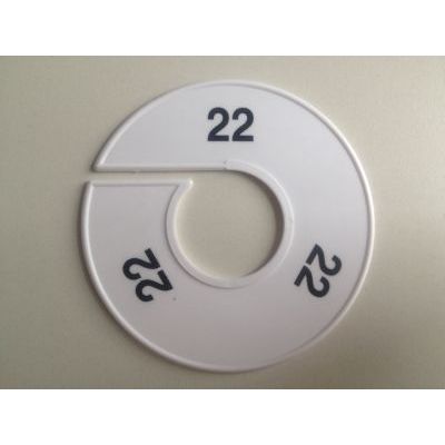 Klika - Größe Ring 11 cm weiß/schwarz 22