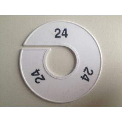 Klika - Maatring 11 cm wit/zwart 24