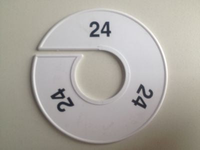 Klika - Ringgröße 11 cm weiß/schwarz 24