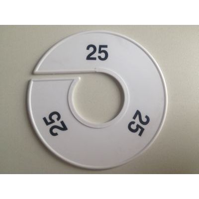 Klika -  Maatring 11cm wit/zwart 25