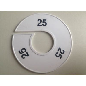 Klika -  Maatring 11cm wit/zwart 25