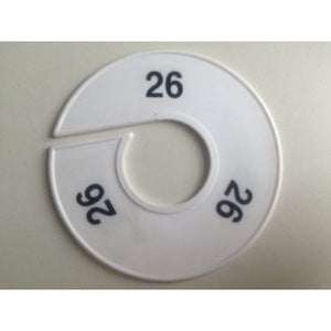 Klika -  Maatring 11cm wit/zwart 26