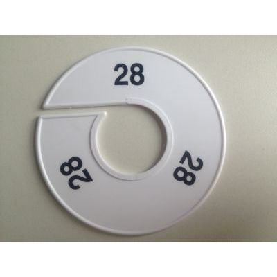 Klika -  Maatring 11cm wit/zwart 28