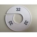 Klika -  Maatring 11cm wit/zwart 32