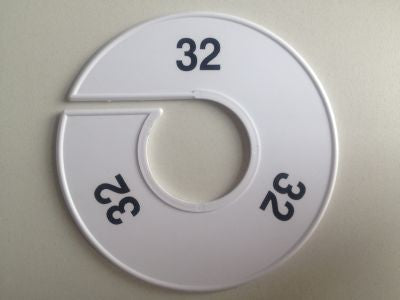 Klika - Größe Ring 11 cm weiß/schwarz 32