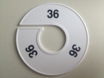 Klika - Größe Ring 11 cm weiß/schwarz 36