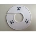 Klika -  Maatring 11cm wit/zwart 37