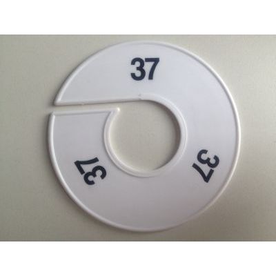 Klika -  Maatring 11cm wit/zwart 37