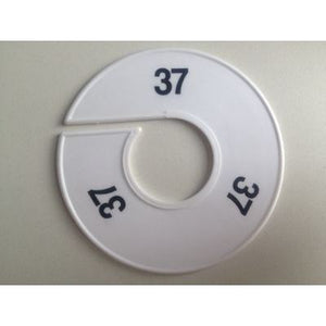 Klika -  Maatring 11cm wit/zwart 37