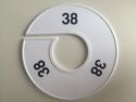 Klika -  Maatring 11cm wit/zwart 38