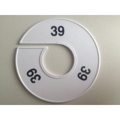 Klika -  Maatring 11cm wit/zwart 39