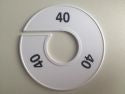 Klika -  Maatring 11cm wit/zwart 40