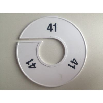 Klika -  Maatring 11 cm wit/zwart 41