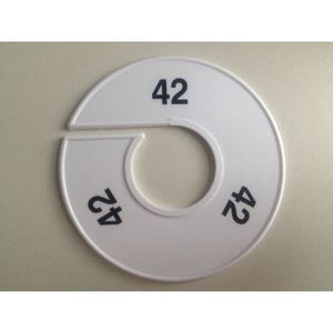 Klika -  Maatring 11 cm wit/zwart 42