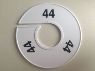 Klika -  Maatring 11 cm wit/zwart 44