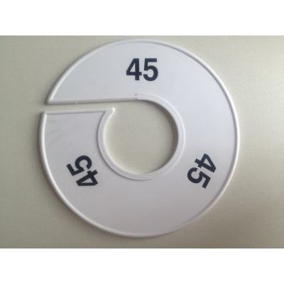 Klika -  Maatring 11 cm wit/zwart 45