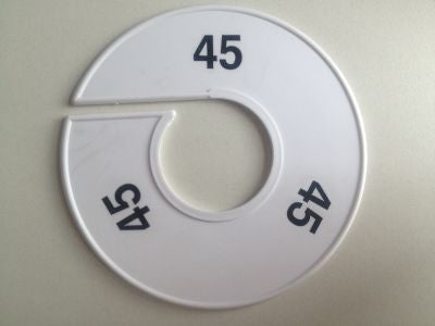 Klika -  Maatring 11 cm wit/zwart 45