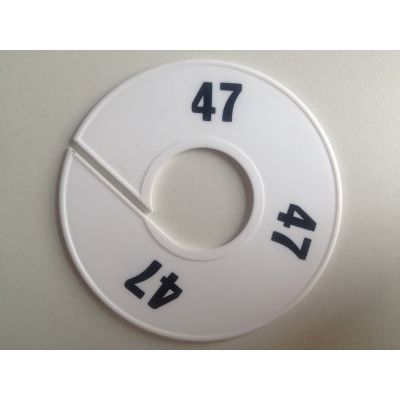 Klika -  Maatring 11 cm wit/zwart 47
