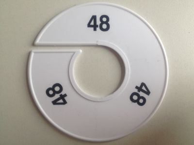 Klika -  Maatring 11 cm wit/zwart 48