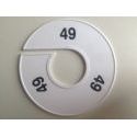 Klika -  Maatring 11 cm wit/zwart 49
