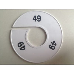 Klika -  Maatring 11 cm wit/zwart 49