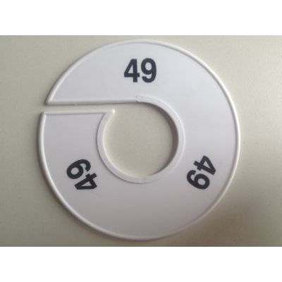 Klika - Taille bague 11 cm blanc/noir 49