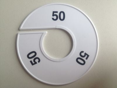 Klika -  Maatring 11 cm wit/zwart 50