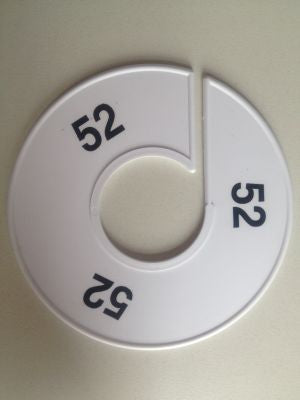 Klika - Taille bague 11 cm blanc/noir 52