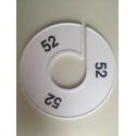 Klika -  Maatring 11 cm wit/zwart 52