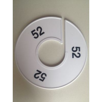 Klika - Taille bague 11 cm blanc/noir 52